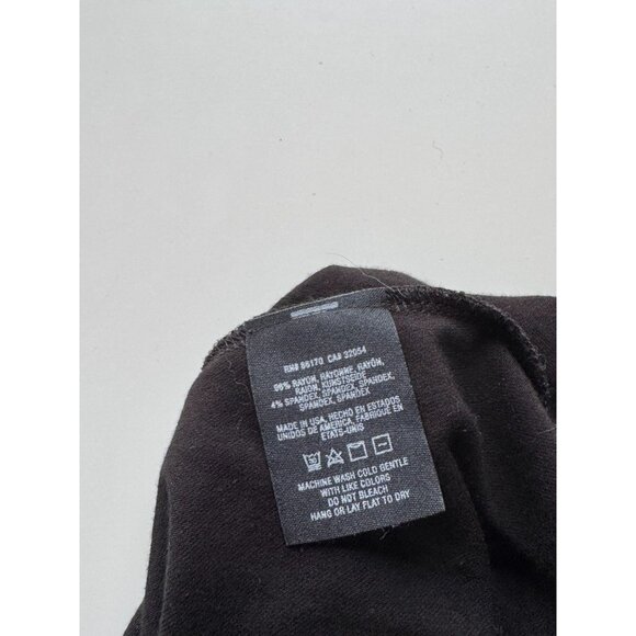 MICHAEL STARS x ANTHROPOLOGIE Black Draped Jersey Cowl Neck Halter Top, One Size - Picture 10 of 11